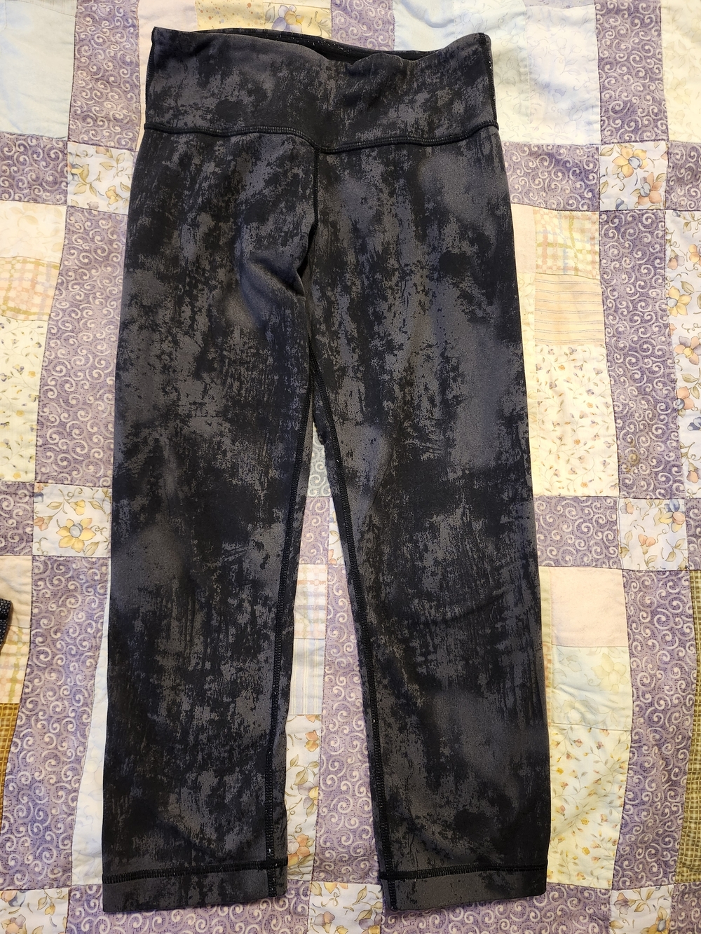 Lululemon Athletica Charcoal Marbled High-Rise Leggings